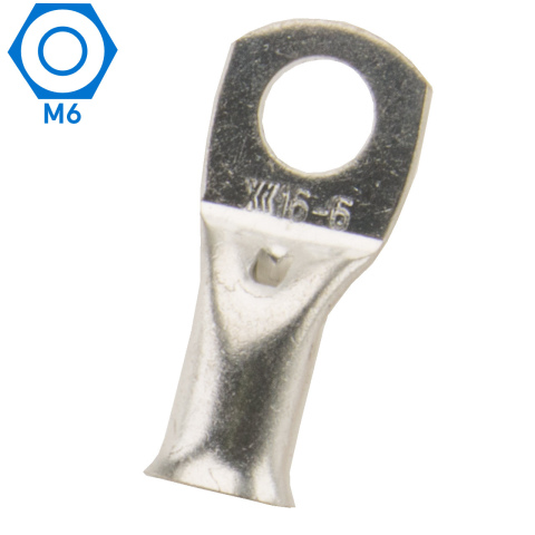 BBAtechniek artnr. 13033 - 16mm² M6 gesloten kabeloog (50x)