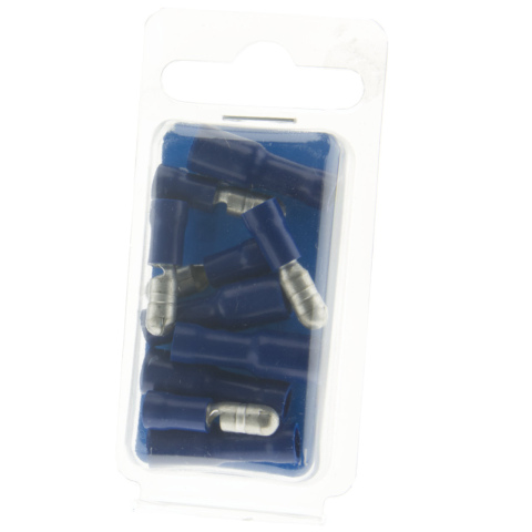 BBAtechniek artnr. 16994 - Rondsteker + rondstekerhuls Ø5mm blauw (5x2)   