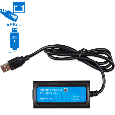 BBAtechniek artnr. 38203 - Victron interface MK3-USB VE.BUS to USB-A(1x)