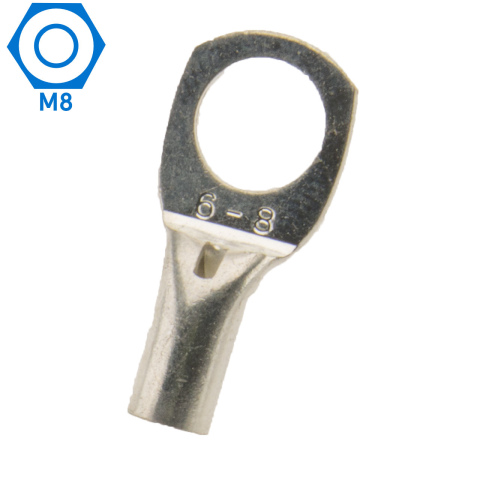 BBAtechniek artnr. 13011 - 6mm² M8 gesloten kabeloog (100x)