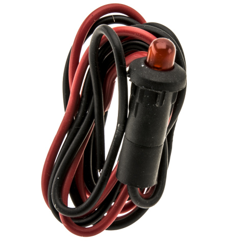 BBAtechniek artnr. 17052 - Controlelampje LED rood 12V Ø 8.0mm bedraad (10x)