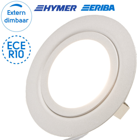 BBAtechniek artnr. 20193 - Dometic LED spot Cario 12V 2W ECE R10 zilver (1x)