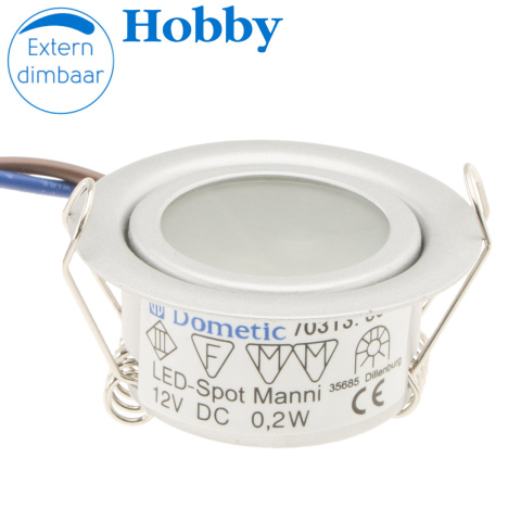 BBAtechniek artnr. 20188 - Dometic LED inbouwspot Manni 12V 0.2W (1x)