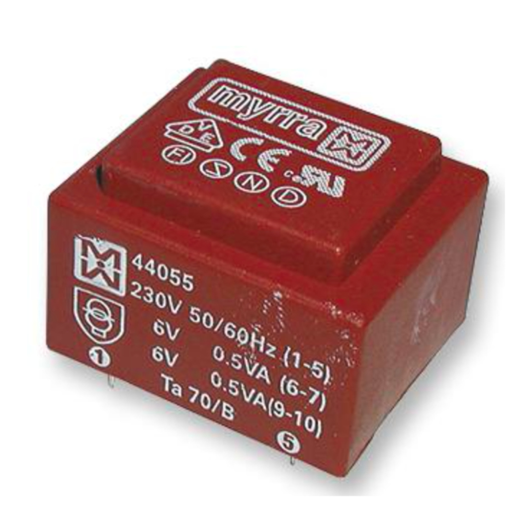 BBAtechniek - PCB Trafo 2.3VA 1x12V (1x)