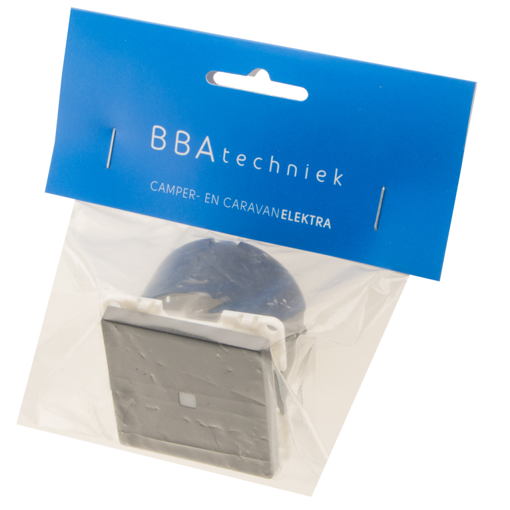 BBAtechniek - Controleschakelaar LED 12V lei-grijs S20.000 (1x)