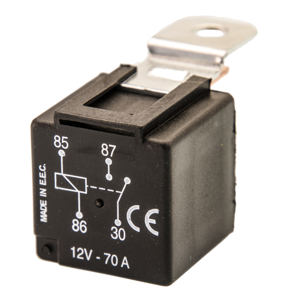 BBAtechniek - 12V 70A 4-polig relais (1x)<br />
