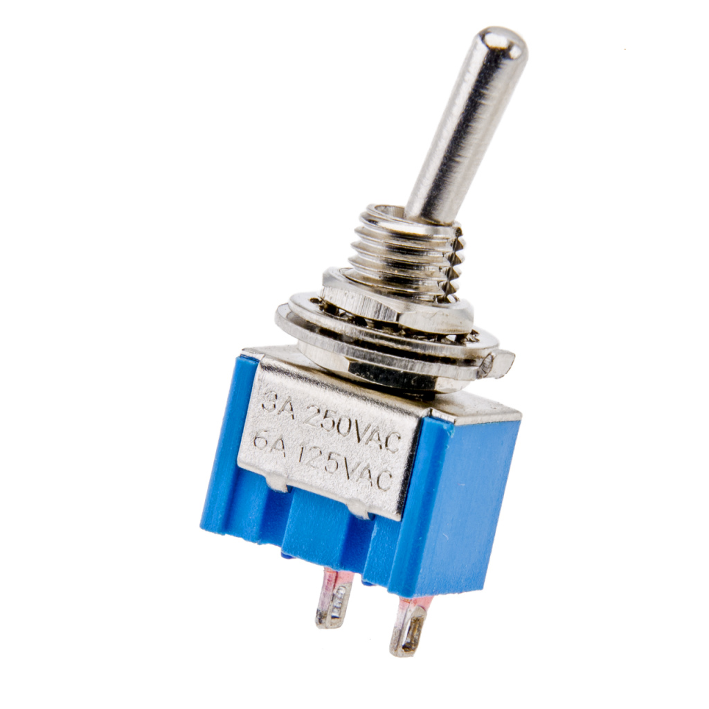 BBAtechniek - 12V 6A 3-polig On-Off tuimelschakelaar (1x)