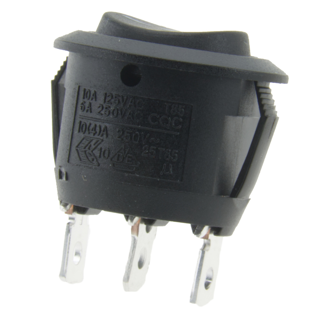 BBAtechniek - 12V 10A 3-polig on-off-on schakelaar (10x)