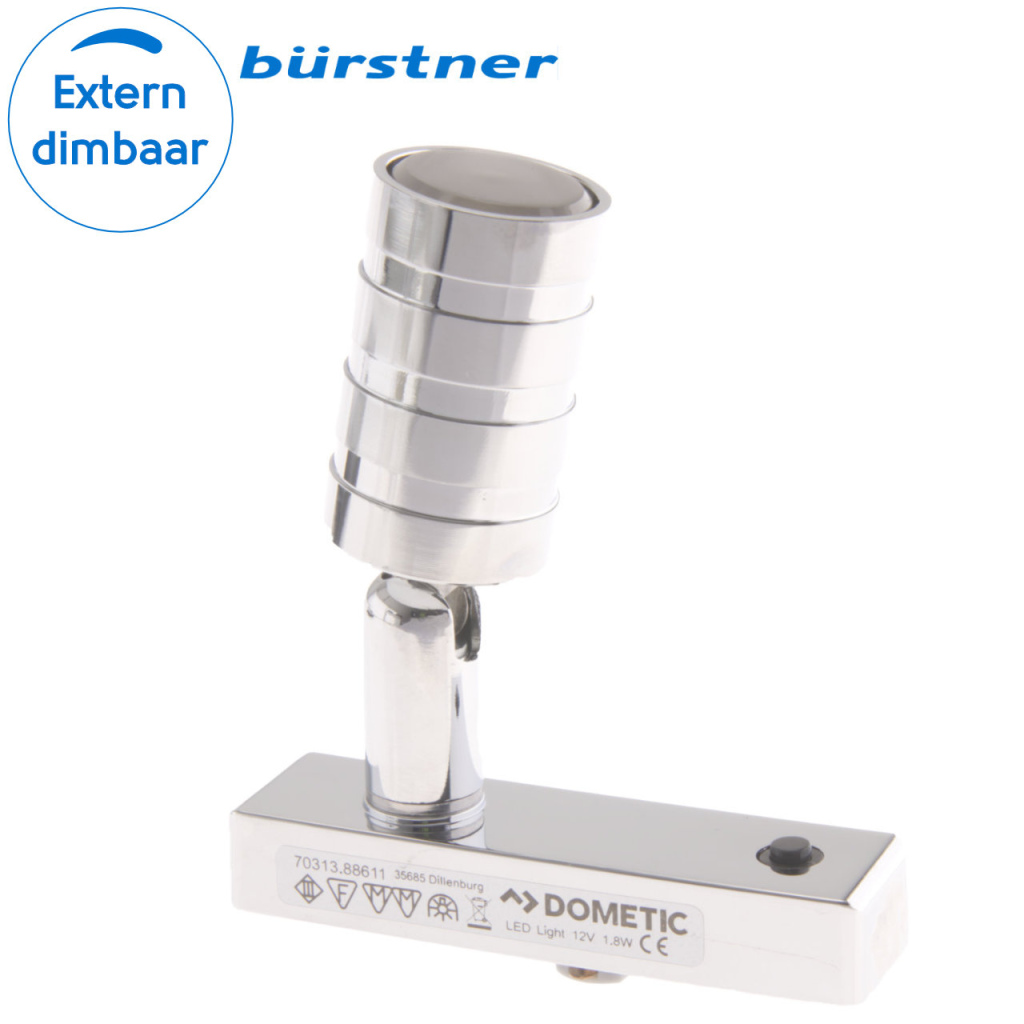 BBAtechniek - Dometic LED railspot Lisa 12V 1.5W (1x)