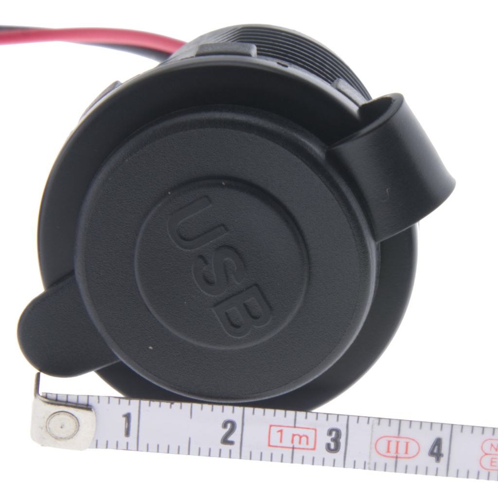 BBAtechniek - USB C-1x & A-1x 5V 2.1A inbouw met afdekkap (1x)