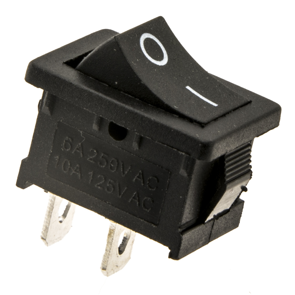 BBAtechniek - 12V 16A 2-polig On-Off schakelaar met iconen (1x) 