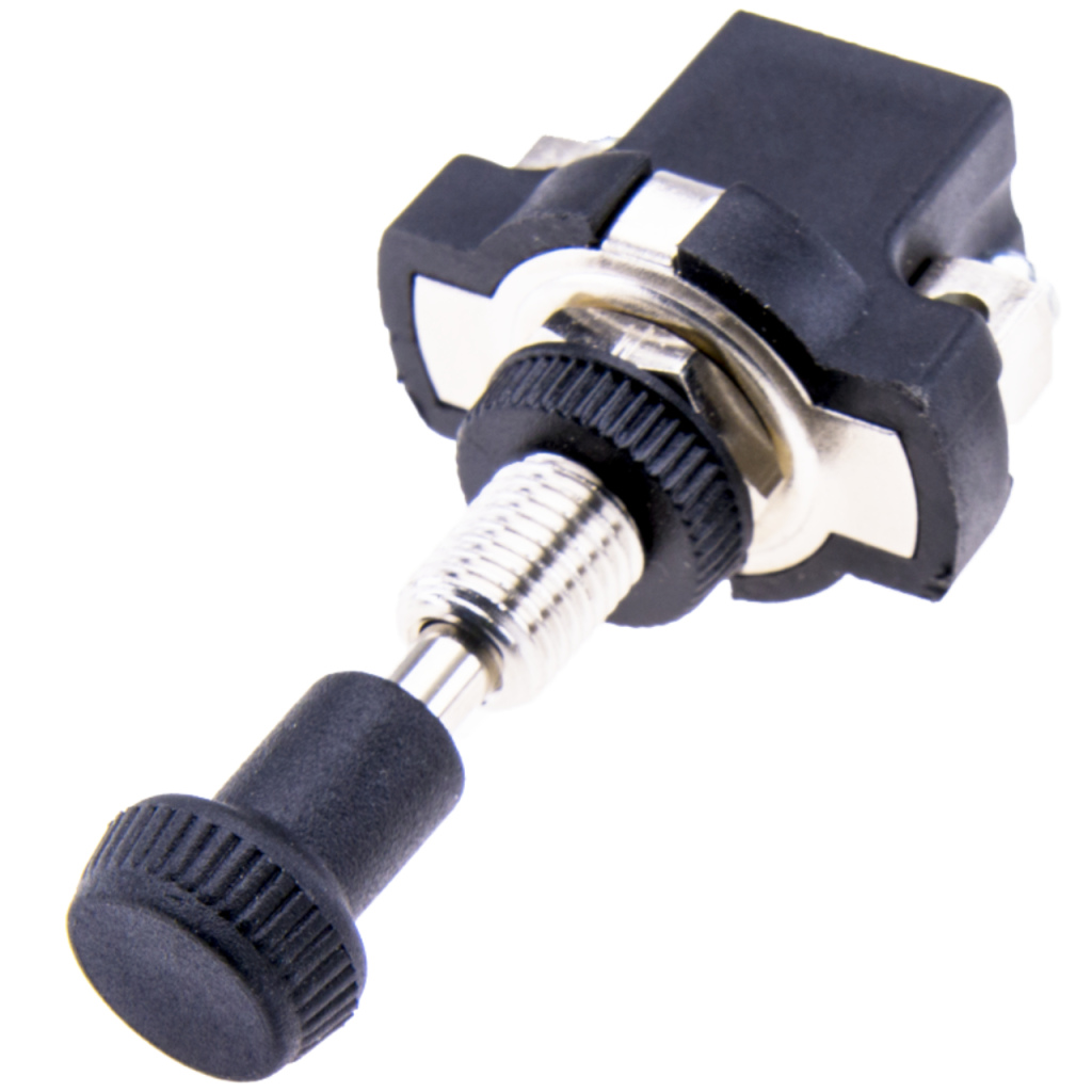 BBAtechniek - 24V 16A 2-polig On-Off trekschakelaar lang (10x)