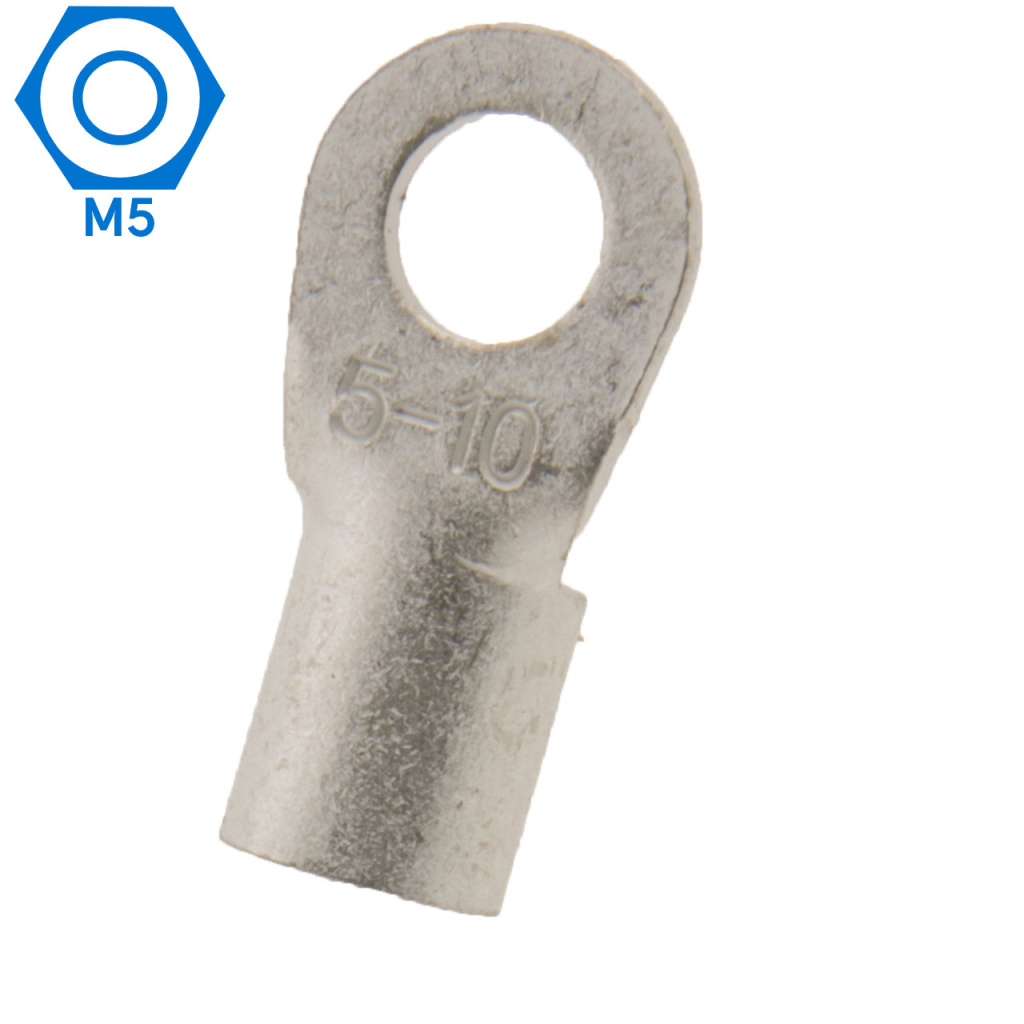 BBAtechniek - 10mm2 M5 open kabeloog (25x)