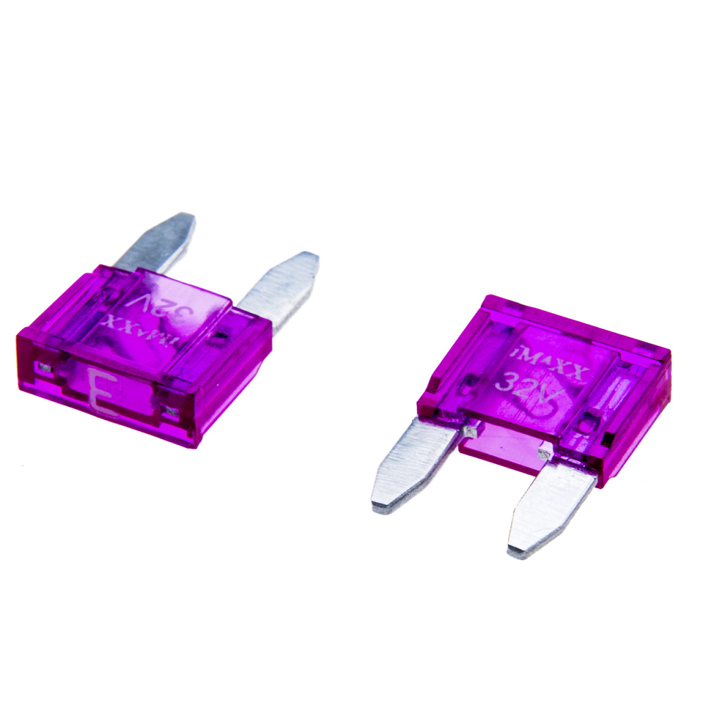 BBAtechniek - Mini steekzekering 3A paars (5x)