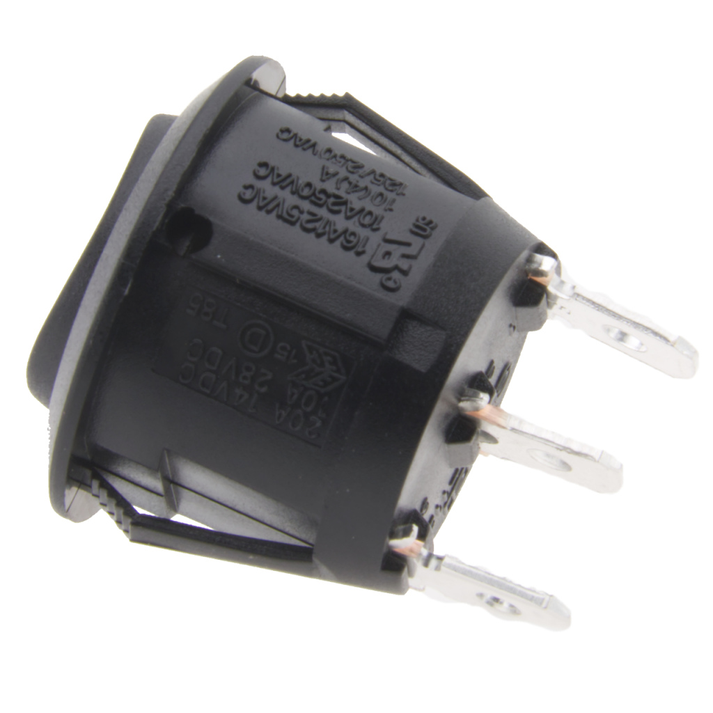 BBAtechniek - 12V 10A 3-polig on-off-on schakelaar (10x)