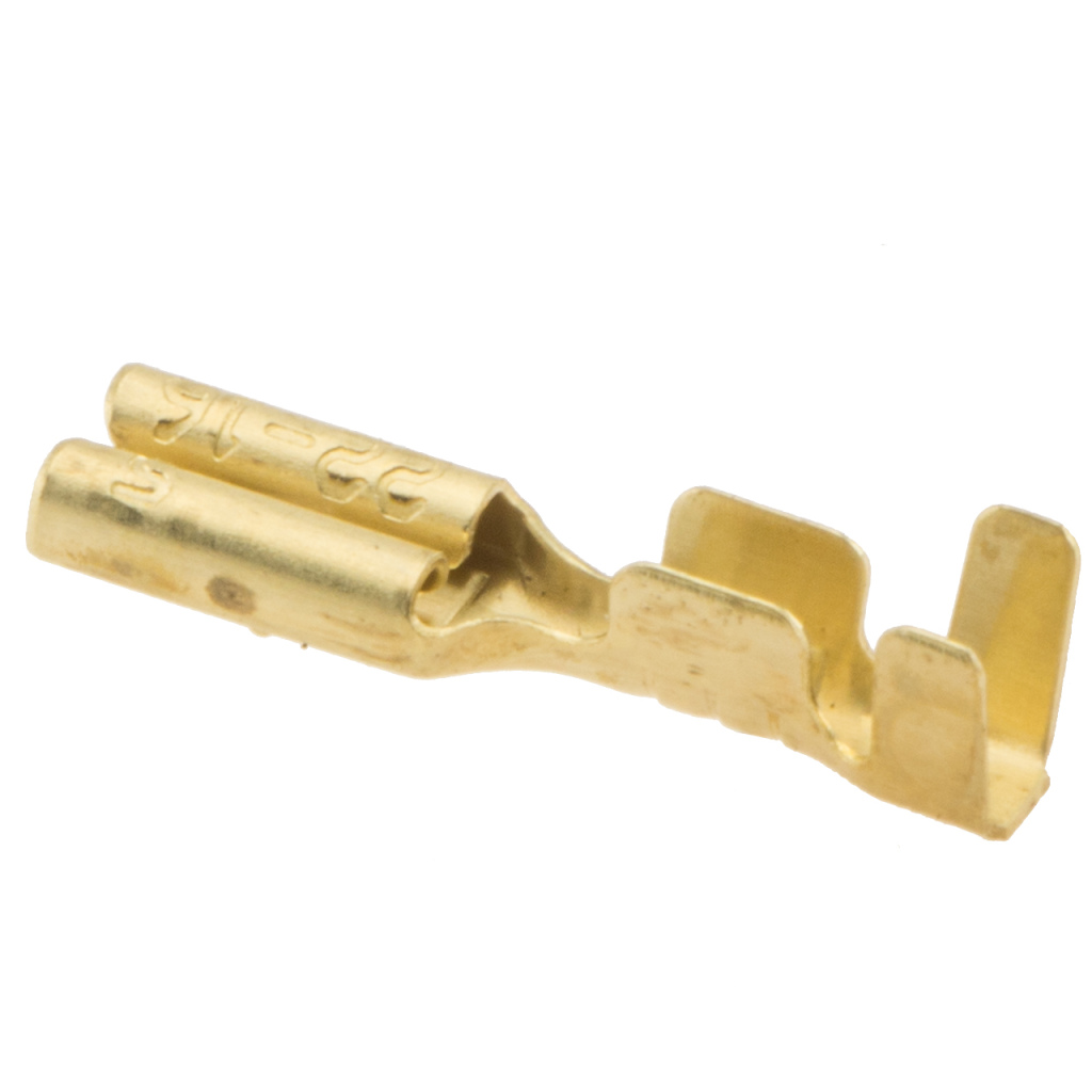 BBAtechniek - Vlakstekerhuls messing 2.8 0.5 -1.5mm² (100x)