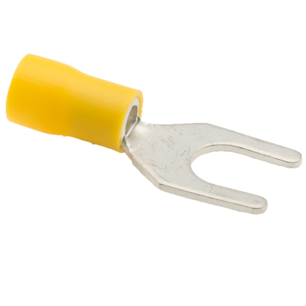 BBAtechniek - Kabelschoen vork M8 Ø8.4mm geel (50x)