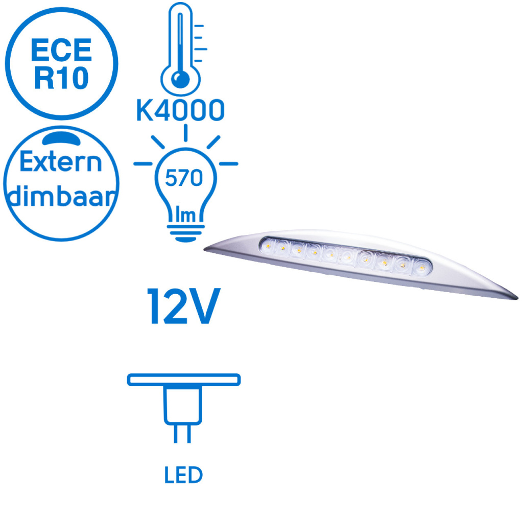 BBAtechniek - Rome S LED voortent / luifellamp 12V  5W (1)