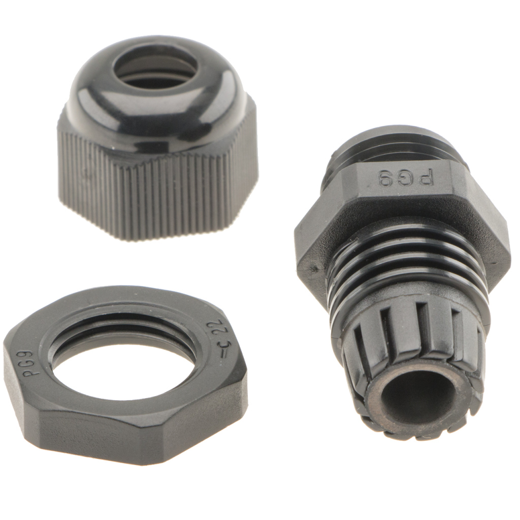 BBAtechniek - NDS wartel kabeldoorvoer 4-8mm zwart PG9 (1x)