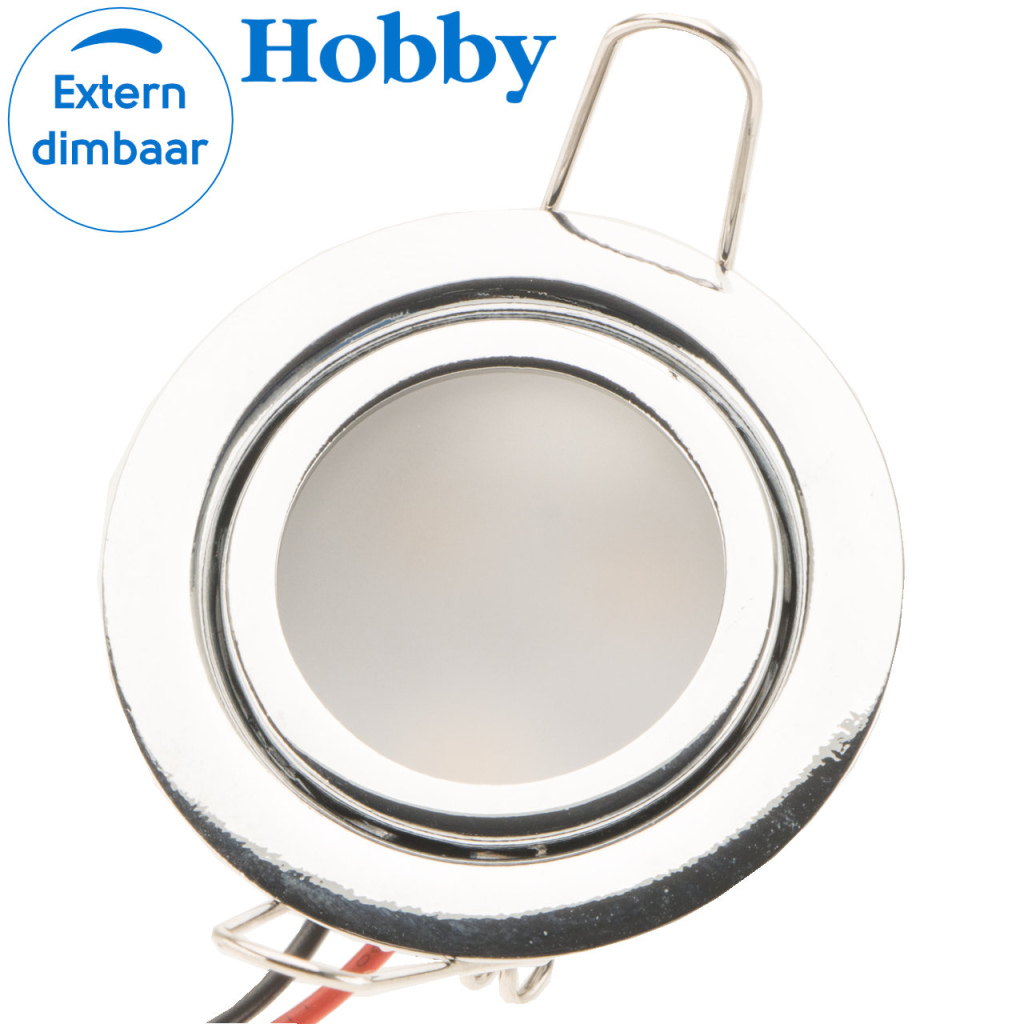 BBAtechniek - Dometic LED spot Pierre 12V 1.5W chroom (1x)