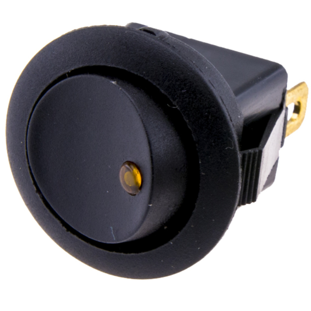 BBAtechniek - 12V 16A 3-polig On-Off schakelaar oranje LED (10x)