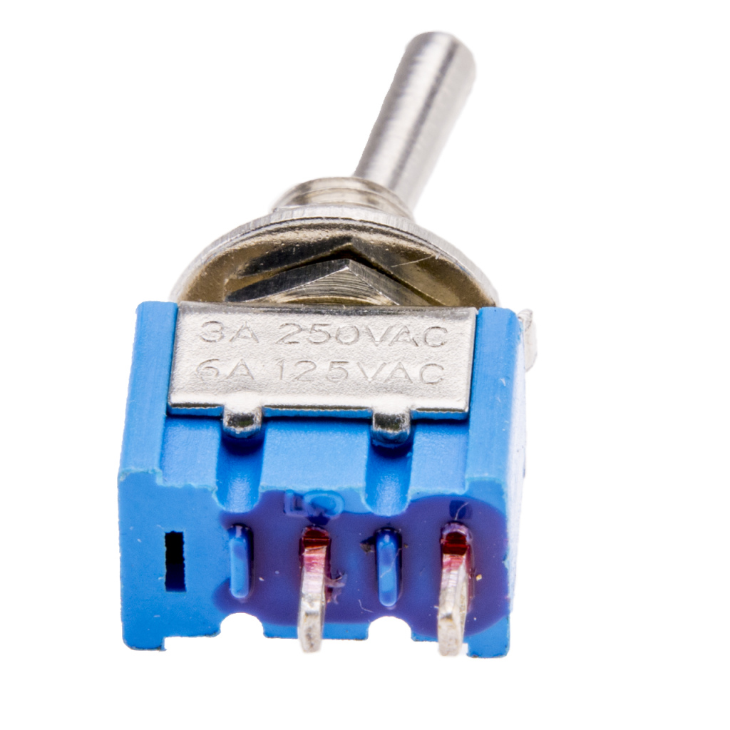 BBAtechniek - 12V 6A 3-polig On-Off tuimelschakelaar (1x)