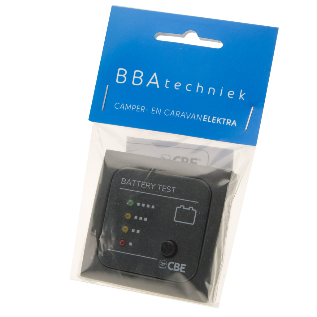 BBAtechniek - CBE 12V accu voltage testpaneel LED (1x)