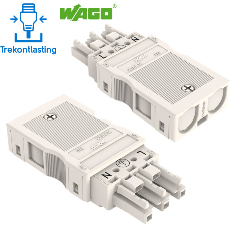 BBAtechniek artnr. 66001 - Wago Winsta Midi connector female wit (5x)