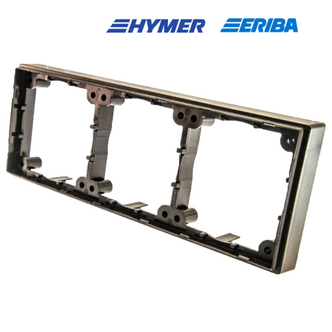 BBAtechniek artnr. 45053 - Afstandsraam 3-vak hoog zwart S20.000 (1x)