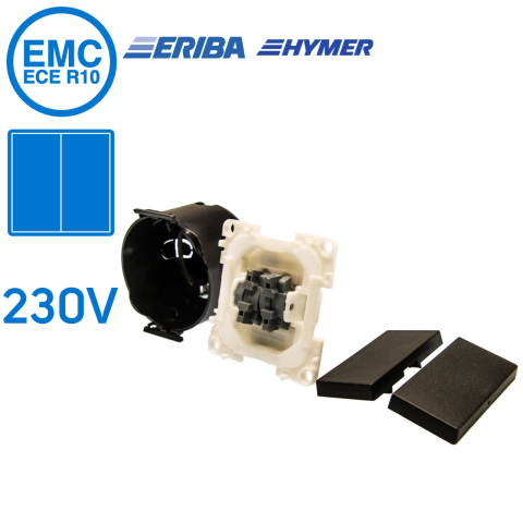 Wip-serieschakelaar 230V zwart S20.000 (1x)