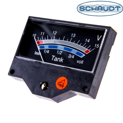 Schaudt meetinstrument 10-15V + tankinhoud (1x)
