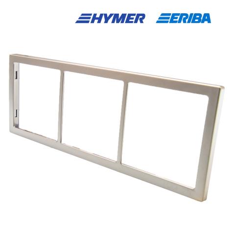 Afdekraam 3-vak mat zilver S20.000 (1x)