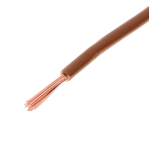 BBAtechniek artnr. 10361 - 1.0mm2 kabel bruin (100m)