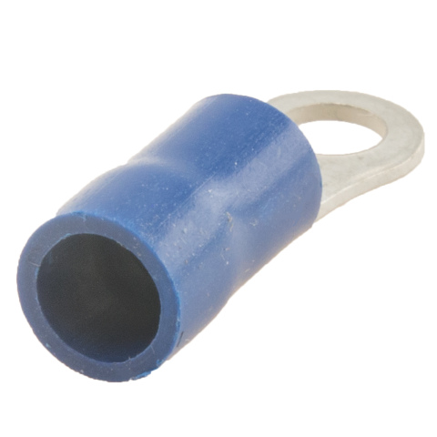 BBAtechniek artnr. 10989 - Kabelschoen ring M3 Ø3.7mm blauw (100x)