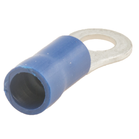 BBAtechniek artnr. 10995 - Kabelschoen ring M4 Ø4.3mm blauw (100x)