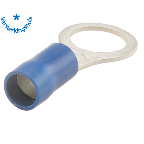 BBAtechniek artnr. 11016 - Kabelschoen ring M8 Ø8.4mm* blauw (100x)