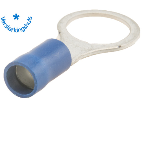 BBAtechniek artnr. 11022 - Kabelschoen ring M10 Ø10.5mm* blauw (100x)
