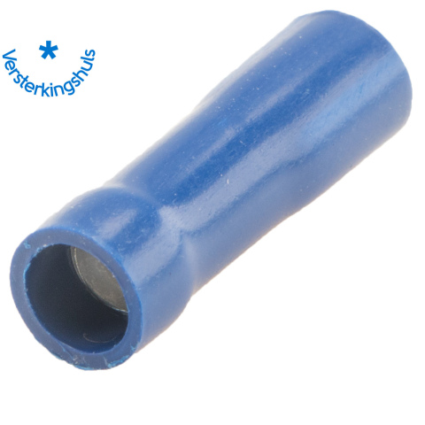 BBAtechniek artnr. 11397 - Vlakstekerhuls 2.8x0.5mm* blauw (100x)
