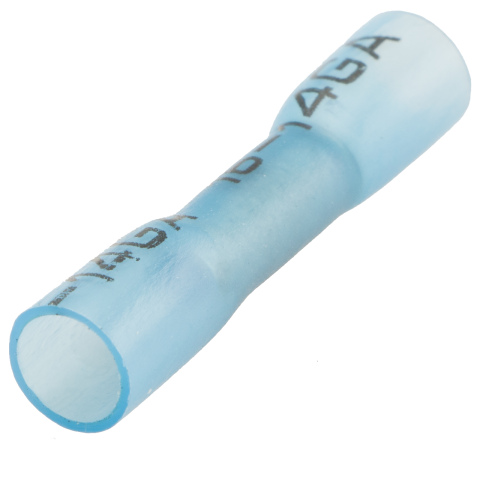 BBAtechniek artnr. 12002 - Doorverbinder krimpkous blauw (100x)
