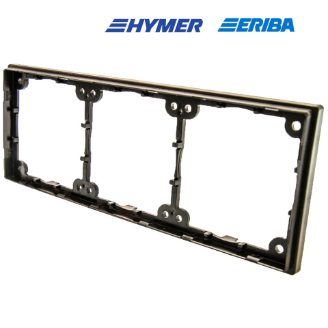 BBAtechniek artnr. 45050 - Afstandsraam 3-vak laag zwart S20.000 (1x)