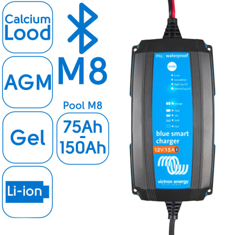 BBAtechniek artnr. 38218 - Victron Blue Smart IP65 acculader 12/15 (1x)