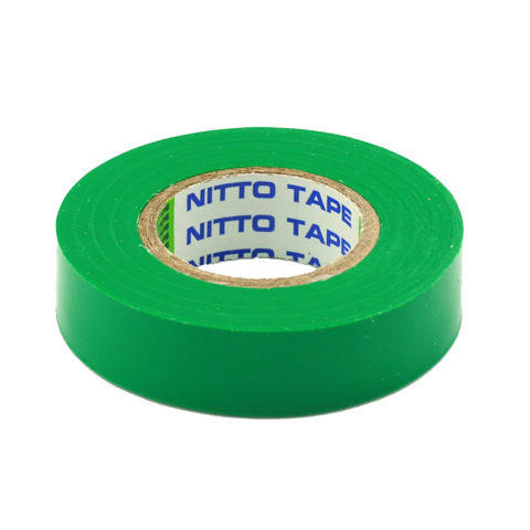 Isolatietape PVC klevend 15mmx10m groen (10x)