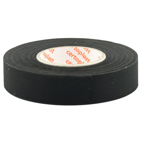 BBAtechniek artnr. 15233 - Isolatietape textiel 19mmx25m zwart (1x)