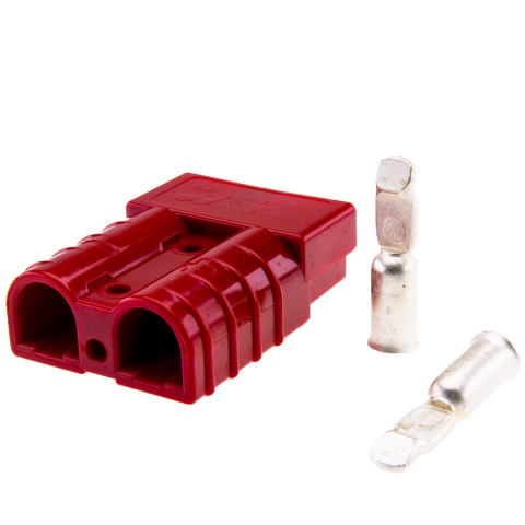BBAtechniek artnr. 15413 - Hoge stroom connector 16mm² 50A rood (1x)