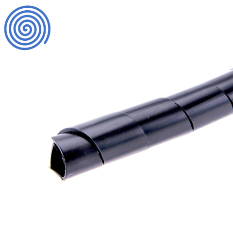 BBAtechniek artnr. 15579 - Spiraalband zwart Ø 15-150mm (20m)