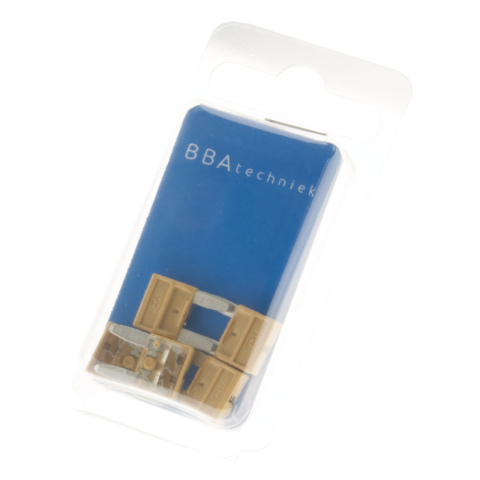 BBAtechniek artnr. 16918 - Mini steekzekering 5A beige (5x)