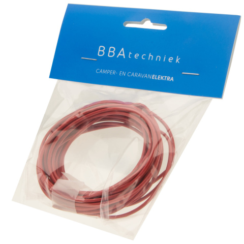 BBAtechniek artnr. 17473 - Kabel 1.5mm2 rood (5m)
