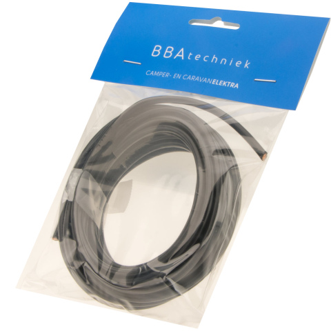 BBAtechniek artnr. 17562 - Kabel 6.0mm2 zwart (5m)