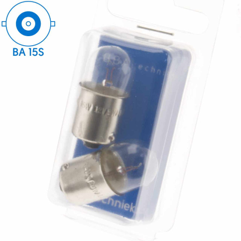 BBAtechniek artnr. 17575 - BA15S 12V 5W BS207 lamp (2x)