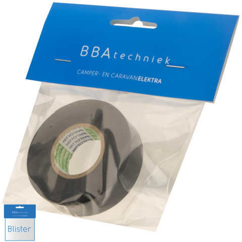 BBAtechniek artnr. 17600 - Zelfvulcaniserende tape 19mm zwart (5m)